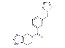 5-[3-(1H-pyrazol-1-ylmethyl)benzoyl]-4,5,6,7-tetrahydro-1H-imidazo[4,5-c]pyridine
