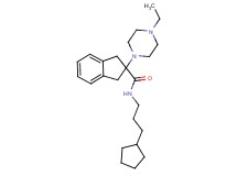 N-(3-cyclopentylpropyl)-2-(4-ethyl-1-piperazinyl)-2-indanecarboxamide