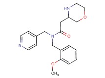 N-(2-methoxybenzyl)-2-morpholin-3-yl-N-(pyridin-4-ylmethyl)acetamide