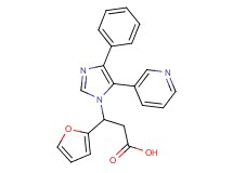 3-(2-furyl)-3-[4-phenyl-5-(3-pyridinyl)-1H-imidazol-1-yl]propanoic acid