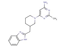 6-[3-(1H-benzimidazol-2-ylmethyl)piperidin-1-yl]-2-methylpyrimidin-4-amine