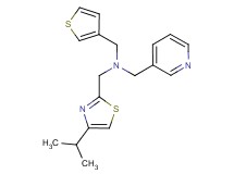 1-(4-isopropyl-1,3-thiazol-2-yl)-N-(pyridin-3-ylmethyl)-N-(3-thienylmethyl)methanamine