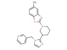 5-methyl-2-{3-[1-(pyridin-3-ylmethyl)-1H-imidazol-2-yl]piperidin-1-yl}-1,3-benzoxazole