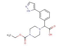 [4-(ethoxycarbonyl)piperazin-1-yl][3-(1H-pyrazol-5-yl)phenyl]acetic acid