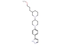 3-(3-methoxypropyl)-1'-[4-(1H-pyrazol-5-yl)phenyl]-1,4'-bipiperidine
