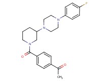 1-[4-({3-[4-(4-fluorophenyl)-1-piperazinyl]-1-piperidinyl}carbonyl)phenyl]ethanone