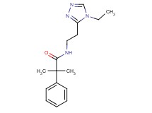 N-[2-(4-ethyl-4H-1,2,4-triazol-3-yl)ethyl]-2-methyl-2-phenylpropanamide