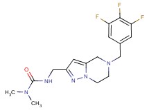 N,N-dimethyl-N'-{[5-(3,4,5-trifluorobenzyl)-4,5,6,7-tetrahydropyrazolo[1,5-a]pyrazin-2-yl]methyl}urea