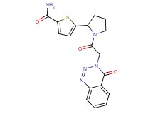 5-{1-[(4-oxo-1,2,3-benzotriazin-3(4H)-yl)acetyl]-2-pyrrolidinyl}-2-thiophenecarboxamide