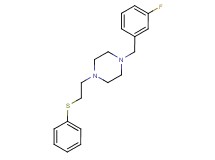 1-(3-fluorobenzyl)-4-[2-(phenylthio)ethyl]piperazine