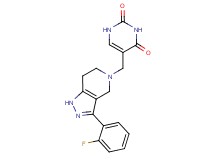 5-{[3-(2-fluorophenyl)-1,4,6,7-tetrahydro-5H-pyrazolo[4,3-c]pyridin-5-yl]methyl}pyrimidine-2,4(1H,3H)-dione