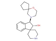 rel-(2R,3R)-3-(6-oxa-9-azaspiro[4.5]dec-9-yl)-2,3-dihydrospiro[indene-1,4'-piperidin]-2-ol bis(trifluoroacetate) (salt)