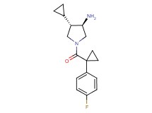 (3R*,4S*)-4-cyclopropyl-1-{[1-(4-fluorophenyl)cyclopropyl]carbonyl}-3-pyrrolidinamine