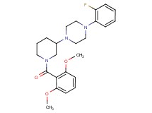 1-[1-(2,6-dimethoxybenzoyl)-3-piperidinyl]-4-(2-fluorophenyl)piperazine