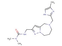 N,N-dimethyl-N'-({5-[(4-methyl-1H-imidazol-2-yl)methyl]-5,6,7,8-tetrahydro-4H-pyrazolo[1,5-a][1,4]diazepin-2-yl}methyl)urea
