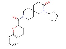 2-cyclopentyl-9-(3,4-dihydro-2H-chromen-2-ylcarbonyl)-2,9-diazaspiro[5.5]undecan-3-one