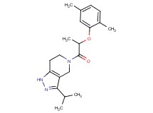 5-[2-(2,5-dimethylphenoxy)propanoyl]-3-isopropyl-4,5,6,7-tetrahydro-1H-pyrazolo[4,3-c]pyridine
