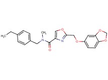 2-[(1,3-benzodioxol-5-yloxy)methyl]-N-(4-ethylbenzyl)-N-methyl-1,3-oxazole-4-carboxamide