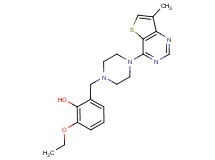 2-ethoxy-6-{[4-(7-methylthieno[3,2-d]pyrimidin-4-yl)piperazin-1-yl]methyl}phenol