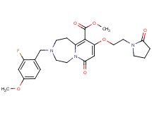methyl 3-(2-fluoro-4-methoxybenzyl)-7-oxo-9-[2-(2-oxo-1-pyrrolidinyl)ethoxy]-1,2,3,4,5,7-hexahydropyrido[1,2-d][1,4]diazepine-10-carboxylate