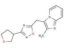 2-methyl-3-{[3-(tetrahydrofuran-3-yl)-1,2,4-oxadiazol-5-yl]methyl}imidazo[1,2-a]pyridine