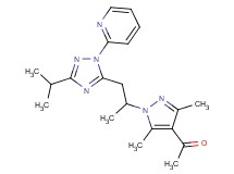1-{1-[2-(3-isopropyl-1-pyridin-2-yl-1H-1,2,4-triazol-5-yl)-1-methylethyl]-3,5-dimethyl-1H-pyrazol-4-yl}ethanone