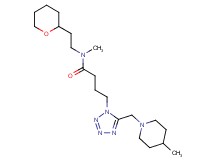 N-methyl-4-{5-[(4-methyl-1-piperidinyl)methyl]-1H-tetrazol-1-yl}-N-[2-(tetrahydro-2H-pyran-2-yl)ethyl]butanamide