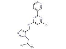 N-[(1-isobutyl-1H-imidazol-5-yl)methyl]-6-methyl-2-pyridin-3-ylpyrimidin-4-amine