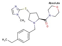 4-{(4R)-1-(4-ethylbenzyl)-4-[(1-methyl-1H-imidazol-2-yl)thio]-L-prolyl}morpholine