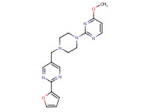 2-(4-{[2-(2-furyl)pyrimidin-5-yl]methyl}piperazin-1-yl)-4-methoxypyrimidine