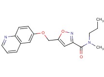 N-methyl-N-propyl-5-[(quinolin-6-yloxy)methyl]isoxazole-3-carboxamide