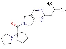 2-isobutyl-6-[(1-pyrrolidin-1-ylcyclopentyl)carbonyl]-6,7-dihydro-5H-pyrrolo[3,4-d]pyrimidine