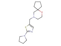 9-[(2-pyrrolidin-1-yl-1,3-thiazol-5-yl)methyl]-6-oxa-9-azaspiro[4.5]decane