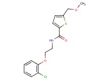 N-[2-(2-chlorophenoxy)ethyl]-5-(methoxymethyl)thiophene-2-carboxamide