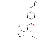2-(ethylamino)-N-[1-(1-methyl-1H-imidazol-2-yl)butyl]-5-pyrimidinecarboxamide