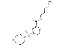 3-(1,4-diazepan-1-ylsulfonyl)-N-[3-(methylthio)propyl]benzamide