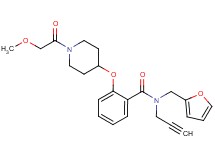 N-(2-furylmethyl)-2-{[1-(methoxyacetyl)-4-piperidinyl]oxy}-N-2-propyn-1-ylbenzamide