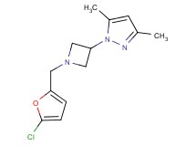 1-{1-[(5-chloro-2-furyl)methyl]azetidin-3-yl}-3,5-dimethyl-1H-pyrazole