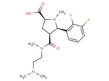 (2S*,4S*,5R*)-5-(2,3-difluorophenyl)-4-{[[2-(dimethylamino)ethyl](methyl)amino]carbonyl}-1-methylpyrrolidine-2-carboxylic acid