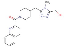 (4-methyl-5-{[1-(quinolin-2-ylcarbonyl)piperidin-4-yl]methyl}-4H-1,2,4-triazol-3-yl)methanol