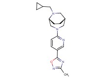(1R*,5R*)-6-(cyclopropylmethyl)-3-[5-(3-methyl-1,2,4-oxadiazol-5-yl)pyridin-2-yl]-3,6-diazabicyclo[3.2.2]nonane