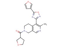 5-[5-(3-furyl)-1,2,4-oxadiazol-3-yl]-6-methyl-2-(tetrahydro-3-furanylcarbonyl)-1,2,3,4-tetrahydro-2,7-naphthyridine
