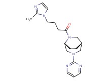 (1S*,5R*)-6-[4-(2-methyl-1H-imidazol-1-yl)butanoyl]-3-(2-pyrimidinyl)-3,6-diazabicyclo[3.2.2]nonane