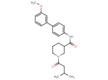 N-(3'-methoxy-4-biphenylyl)-1-(3-methylbutanoyl)-3-piperidinecarboxamide