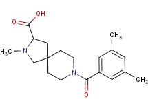8-(3,5-dimethylbenzoyl)-2-methyl-2,8-diazaspiro[4.5]decane-3-carboxylic acid