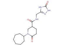 1-cycloheptyl-6-oxo-N-[(5-oxo-4,5-dihydro-1H-1,2,4-triazol-3-yl)methyl]-3-piperidinecarboxamide