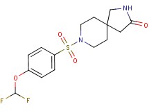 8-{[4-(difluoromethoxy)phenyl]sulfonyl}-2,8-diazaspiro[4.5]decan-3-one