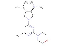 rel-(3R,4S)-4-isopropyl-N,N-dimethyl-1-[6-methyl-2-(4-morpholinyl)-4-pyrimidinyl]-3-pyrrolidinamine dihydrochloride