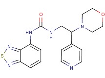 N-2,1,3-benzothiadiazol-4-yl-N'-(2-morpholin-4-yl-2-pyridin-4-ylethyl)urea