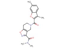 5-[(3,6-dimethyl-1-benzofuran-2-yl)carbonyl]-N,N-dimethyl-4,5,6,7-tetrahydroisoxazolo[4,5-c]pyridine-3-carboxamide